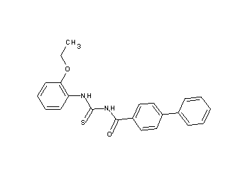 N-{[(2-ethoxyphenyl)amino]carbonothioyl}-4-biphenylcarboxamide
