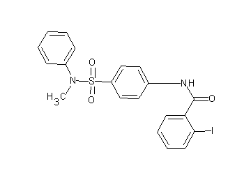 2-iodo-N-(4-{[methyl(phenyl)amino]sulfonyl}phenyl)benzamide