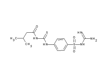 N-({[4-({[amino(imino)methyl]amino}sulfonyl)phenyl]amino}carbonothioyl)-3-methylbutanamide