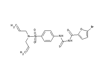 5-bromo-N-[({4-[(diallylamino)sulfonyl]phenyl}amino)carbonothioyl]-2-furamide