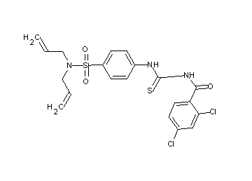 2,4-dichloro-N-[({4-[(diallylamino)sulfonyl]phenyl}amino)carbonothioyl]benzamide