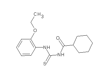 N-{[(2-ethoxyphenyl)amino]carbonothioyl}cyclohexanecarboxamide