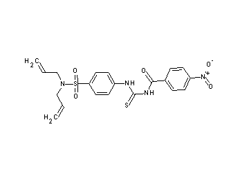 N-[({4-[(diallylamino)sulfonyl]phenyl}amino)carbonothioyl]-4-nitrobenzamide