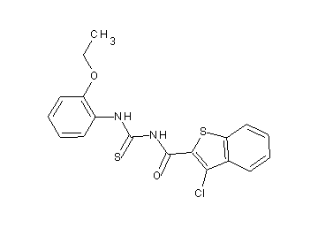 3-chloro-N-{[(2-ethoxyphenyl)amino]carbonothioyl}-1-benzothiophene-2-carboxamide - Click Image to Close