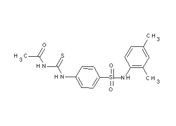 N-{[(4-{[(2,4-dimethylphenyl)amino]sulfonyl}phenyl)amino]carbonothioyl}acetamide