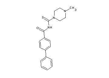 N-[(4-methyl-1-piperazinyl)carbonothioyl]-4-biphenylcarboxamide - Click Image to Close