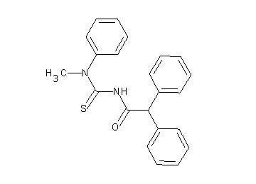 N-{[methyl(phenyl)amino]carbonothioyl}-2,2-diphenylacetamide