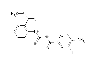 methyl 2-({[(3-iodo-4-methylbenzoyl)amino]carbonothioyl}amino)benzoate