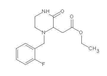 ethyl [1-(2-fluorobenzyl)-3-oxo-2-piperazinyl]acetate