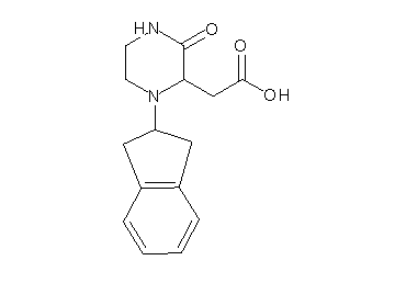 [1-(2,3-dihydro-1H-inden-2-yl)-3-oxo-2-piperazinyl]acetic acid