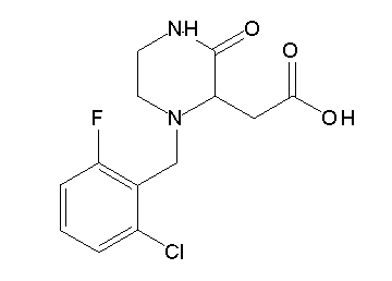 [1-(2-chloro-6-fluorobenzyl)-3-oxo-2-piperazinyl]acetic acid