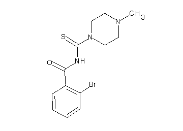 2-bromo-N-[(4-methyl-1-piperazinyl)carbonothioyl]benzamide