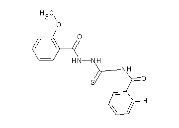 2-iodo-N-{[2-(2-methoxybenzoyl)hydrazino]carbonothioyl}benzamide