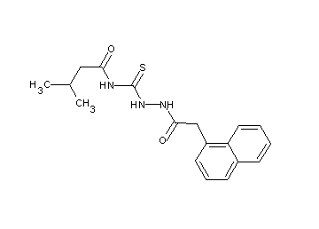 3-methyl-N-{[2-(1-naphthylacetyl)hydrazino]carbonothioyl}butanamide