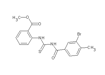 methyl 2-({[(3-bromo-4-methylbenzoyl)amino]carbonothioyl}amino)benzoate