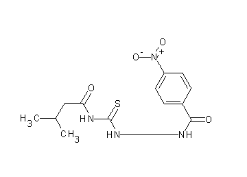 3-methyl-N-{[2-(4-nitrobenzoyl)hydrazino]carbonothioyl}butanamide