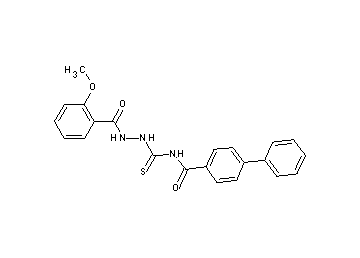 N-{[2-(2-methoxybenzoyl)hydrazino]carbonothioyl}-4-biphenylcarboxamide