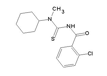 2-chloro-N-{[cyclohexyl(methyl)amino]carbonothioyl}benzamide
