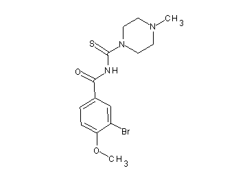 3-bromo-4-methoxy-N-[(4-methyl-1-piperazinyl)carbonothioyl]benzamide