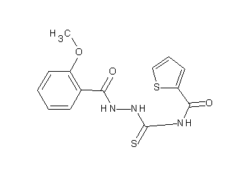 N-{[2-(2-methoxybenzoyl)hydrazino]carbonothioyl}-2-thiophenecarboxamide
