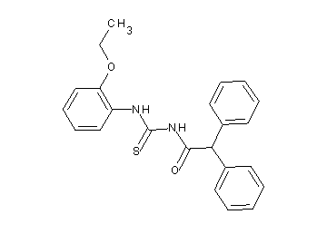 N-{[(2-ethoxyphenyl)amino]carbonothioyl}-2,2-diphenylacetamide