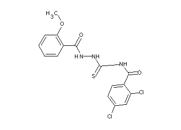 2,4-dichloro-N-{[2-(2-methoxybenzoyl)hydrazino]carbonothioyl}benzamide