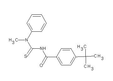 4-tert-butyl-N-{[methyl(phenyl)amino]carbonothioyl}benzamide