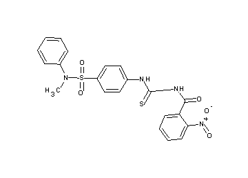 N-{[(4-{[methyl(phenyl)amino]sulfonyl}phenyl)amino]carbonothioyl}-2-nitrobenzamide