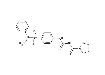 N-{[(4-{[methyl(phenyl)amino]sulfonyl}phenyl)amino]carbonothioyl}-2-furamide - Click Image to Close