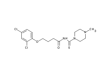 4-(2,4-dichlorophenoxy)-N-[(4-methyl-1-piperazinyl)carbonothioyl]butanamide