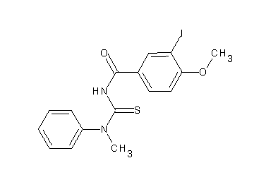 3-iodo-4-methoxy-N-{[methyl(phenyl)amino]carbonothioyl}benzamide