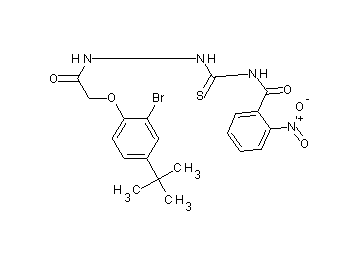 N-({2-[(2-bromo-4-tert-butylphenoxy)acetyl]hydrazino}carbonothioyl)-2-nitrobenzamide