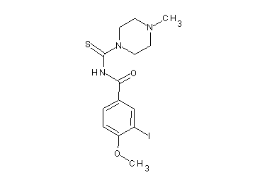 3-iodo-4-methoxy-N-[(4-methyl-1-piperazinyl)carbonothioyl]benzamide - Click Image to Close