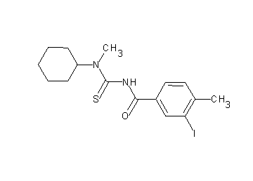 N-{[cyclohexyl(methyl)amino]carbonothioyl}-3-iodo-4-methylbenzamide