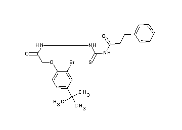 N-({2-[(2-bromo-4-tert-butylphenoxy)acetyl]hydrazino}carbonothioyl)-3-phenylpropanamide