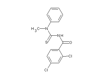 2,4-dichloro-N-{[methyl(phenyl)amino]carbonothioyl}benzamide
