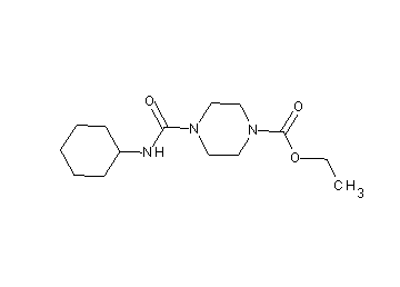 ethyl 4-[(cyclohexylamino)carbonyl]-1-piperazinecarboxylate