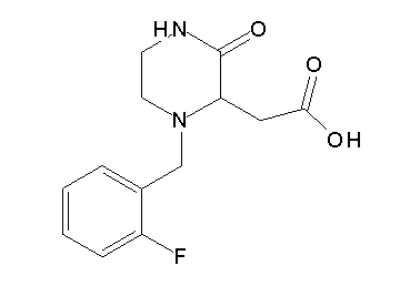 [1-(2-fluorobenzyl)-3-oxo-2-piperazinyl]acetic acid