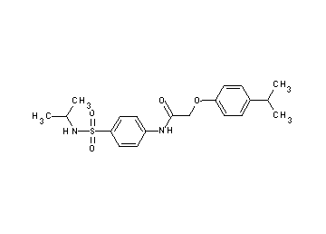 N-{4-[(isopropylamino)sulfonyl]phenyl}-2-(4-isopropylphenoxy)acetamide