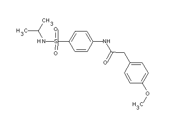 N-{4-[(isopropylamino)sulfonyl]phenyl}-2-(4-methoxyphenyl)acetamide