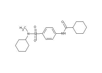 N-(4-{[cyclohexyl(methyl)amino]sulfonyl}phenyl)cyclohexanecarboxamide