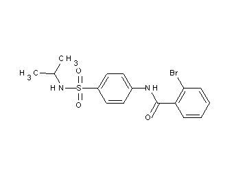 2-bromo-N-{4-[(isopropylamino)sulfonyl]phenyl}benzamide