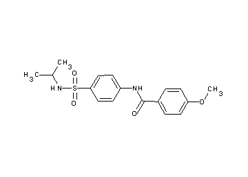N-{4-[(isopropylamino)sulfonyl]phenyl}-4-methoxybenzamide