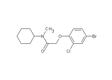 2-(4-bromo-2-chlorophenoxy)-N-cyclohexyl-N-methylacetamide