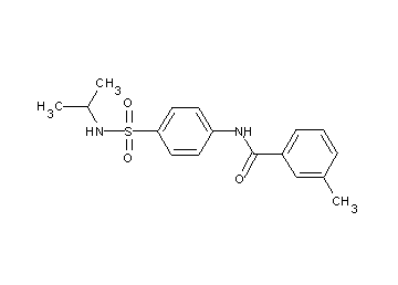 N-{4-[(isopropylamino)sulfonyl]phenyl}-3-methylbenzamide