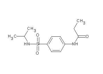 N-{4-[(isopropylamino)sulfonyl]phenyl}propanamide