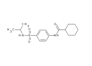 N-{4-[(isopropylamino)sulfonyl]phenyl}cyclohexanecarboxamide