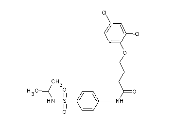 4-(2,4-dichlorophenoxy)-N-{4-[(isopropylamino)sulfonyl]phenyl}butanamide - Click Image to Close