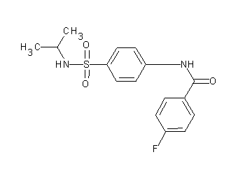 4-fluoro-N-{4-[(isopropylamino)sulfonyl]phenyl}benzamide