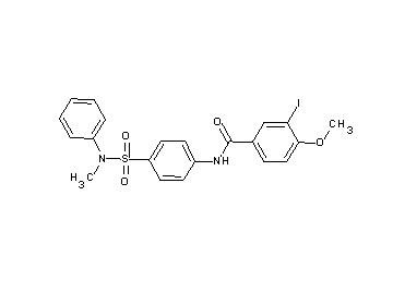 3-iodo-4-methoxy-N-(4-{[methyl(phenyl)amino]sulfonyl}phenyl)benzamide